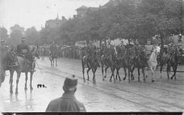 5 MILITÄR-Ansichtskarten - u.a GRENZBESETZUNG 1914
