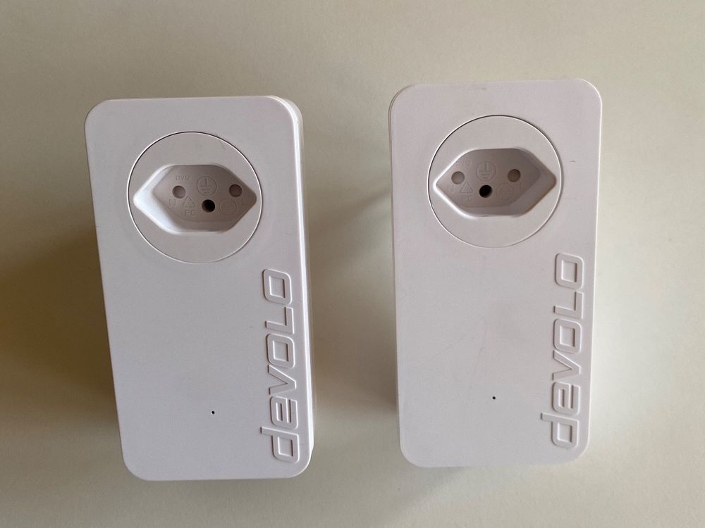 Devolo dLAN 500 duo+, 2 x Adapter im Set (500 Mbit/s, 2x LAN Port, Steckdose,) e