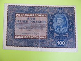 Banknote 100 Marek Polskich 1919, Top Zustand
