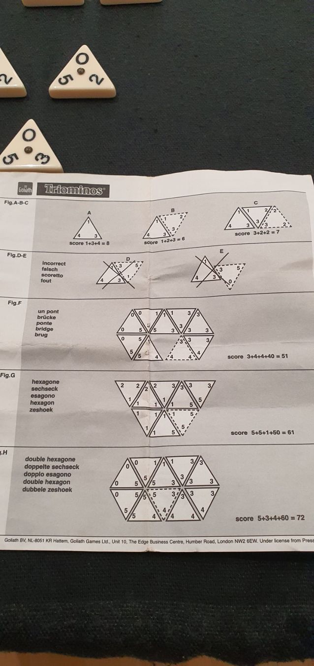 Giochi: Neuwertiges Triominos - 56 Teile – Usato da Jona venduto da VivianPatrick 1