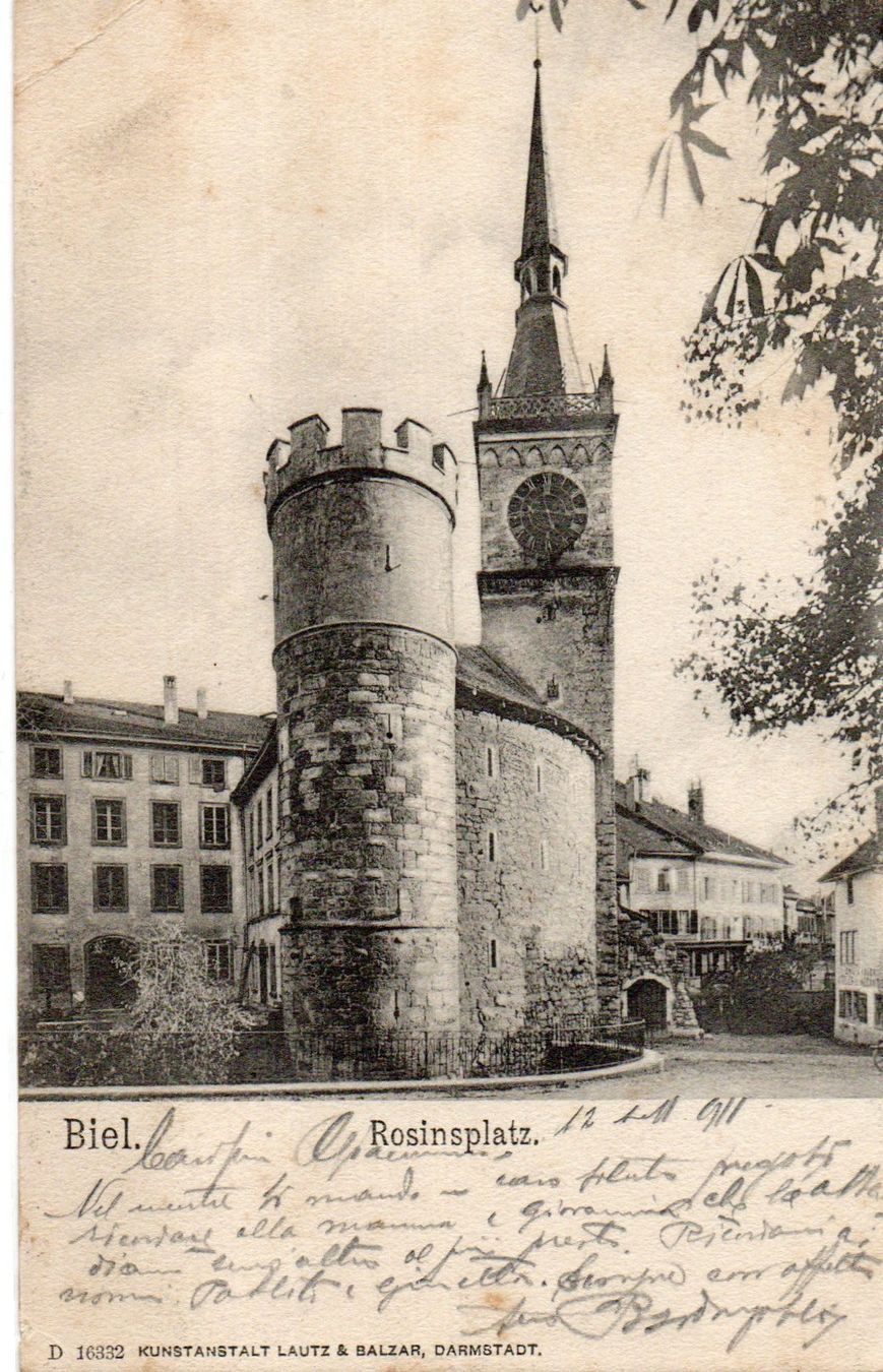 Cartes postales: Biel - Rosinplatz – D'occasion à Melano par pisonsdro
