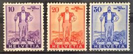 Schweiz 1936 Pro Patria Satz Ferdinand Hodler Der Mäher MH *