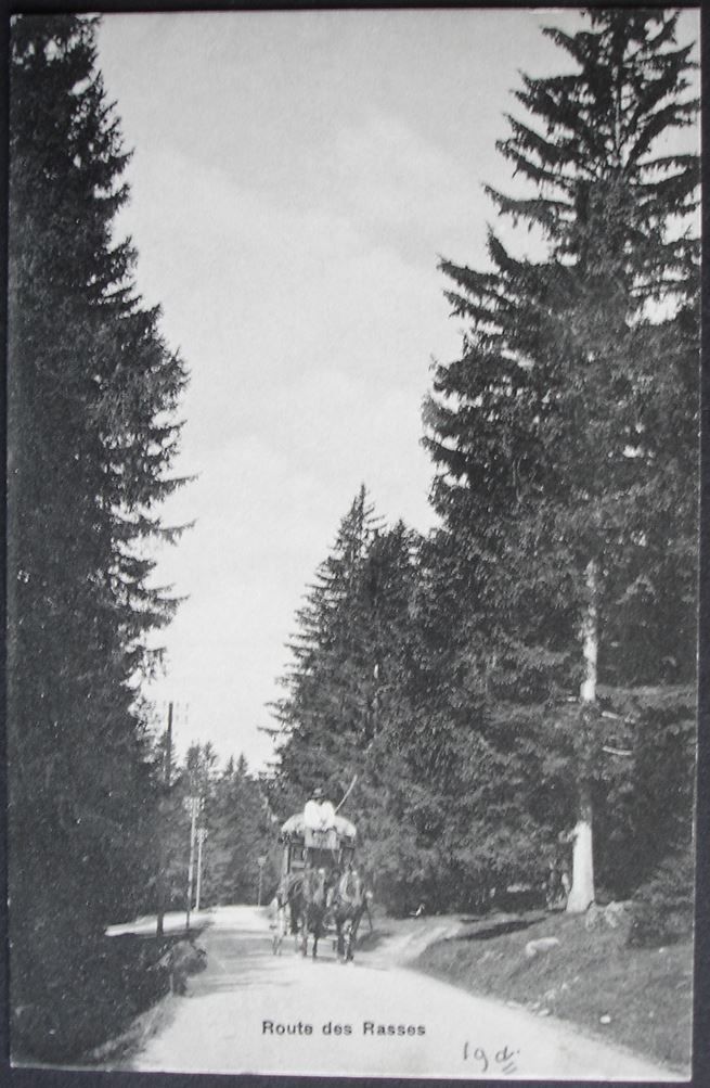 Cartoline postali: POSTKUTSCHE Route des Rasses – Usato da Jona venduto da philajona