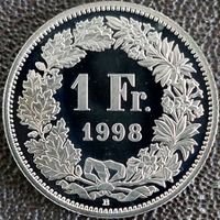 1 Franken 1998 stgl. / aus Münzsatz