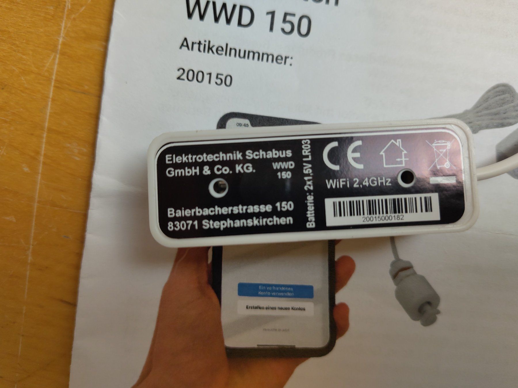 Misurare: Schabus ES Wasserstandsmesser mit WLAN WWD 150 – Usato da Embrach venduto da Miman 1