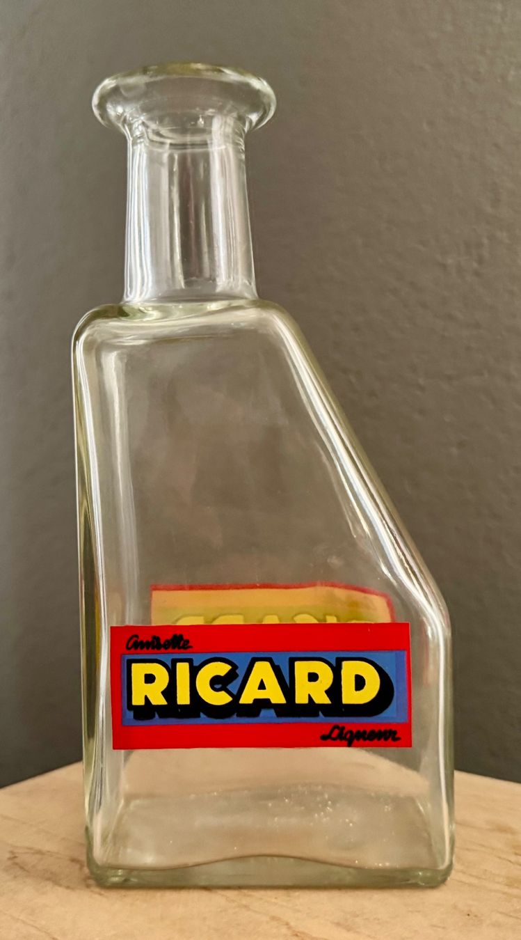 Ricard Caraffe: Alte RICARD Karaffe Glasflasche Wasserflasche Karaffe Glas – Usato da Rothrist venduto da Luckywinner