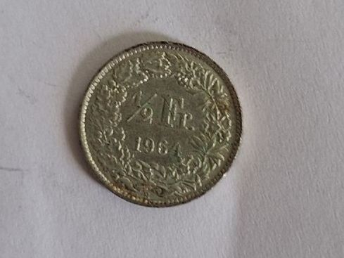 Toutes les monnaies: Silber 50 Rappen 1964 – D'occasion à Goldach par Pw1427