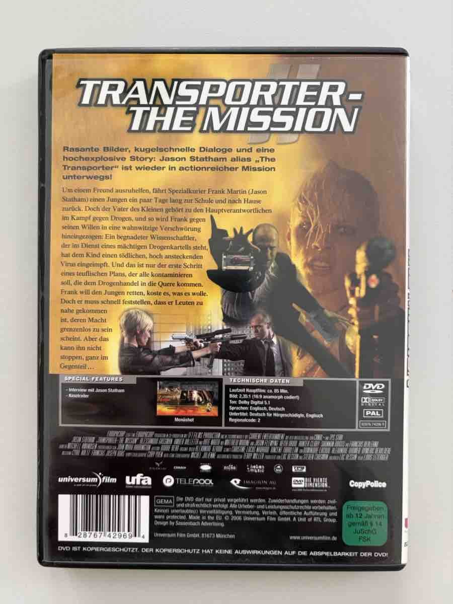 Tutti i DVDs: DVD: Transporter - The Mission – Usato da Ibach venduto da Salem7 1