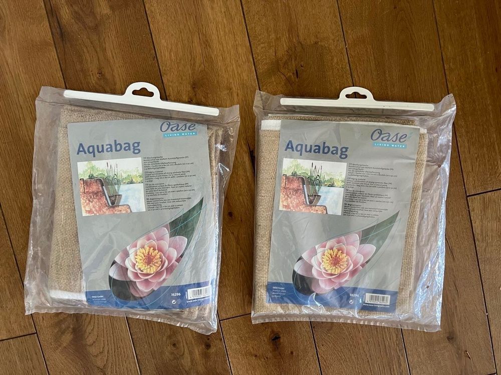 2 x OASE Aquabag Jute Teich Böschungstaschen Uferbepflanzung Acheter