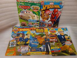 5 Kinderzeitschriften – Comics – verschiedene Spiele - Fr 1
