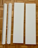 Tablare weiss 2 Stk. Inkl. Aluminiumprofile 2 Stk.