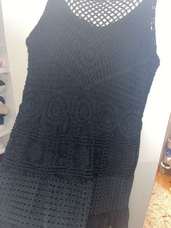 Anouk Schwarzes Sommerkleid Gr. M Häkelspitze