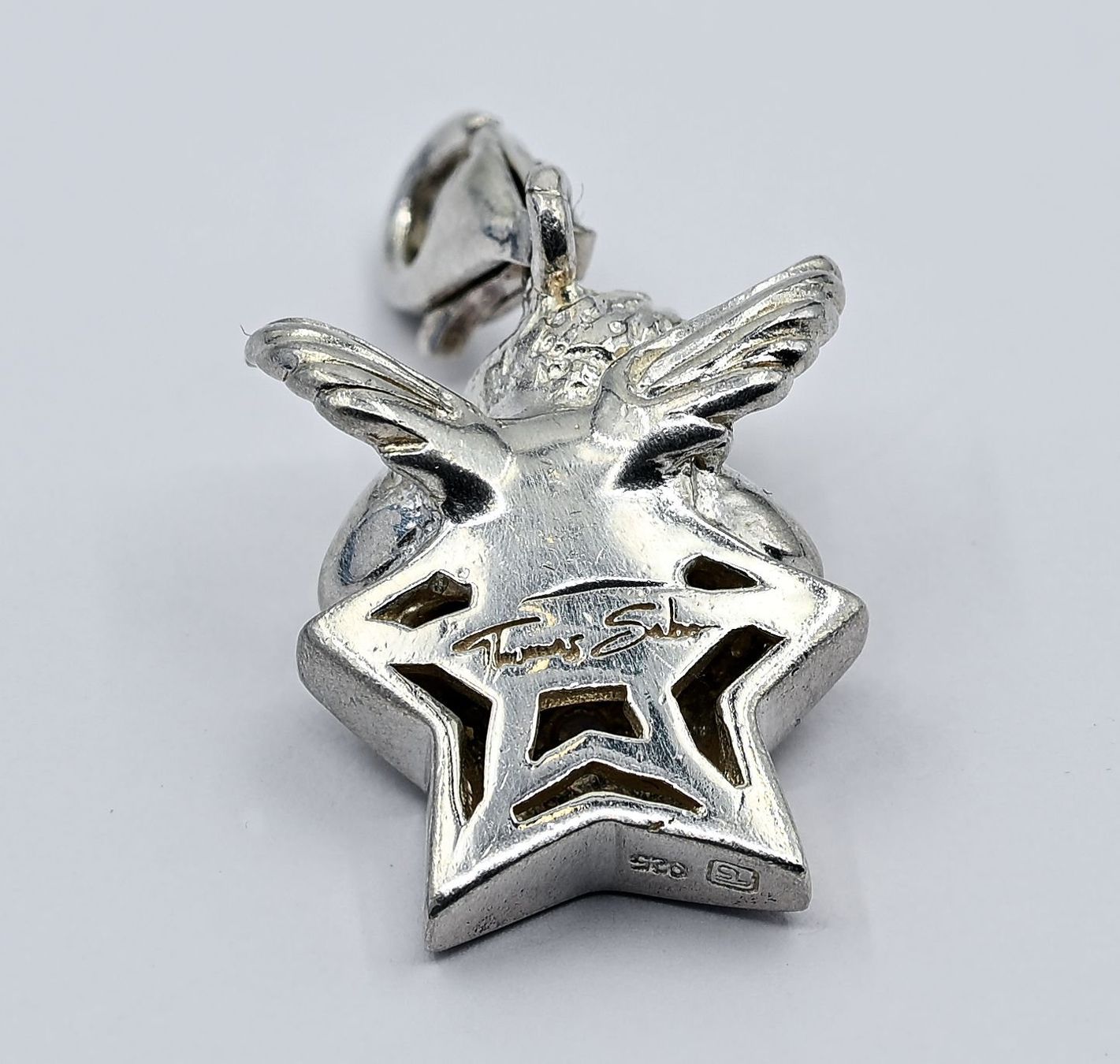 Thomas Sabo Ciondoli: Thomas Sabo Engel auf Stern Silber 925 – Usato da Dürnten venduto da puumies