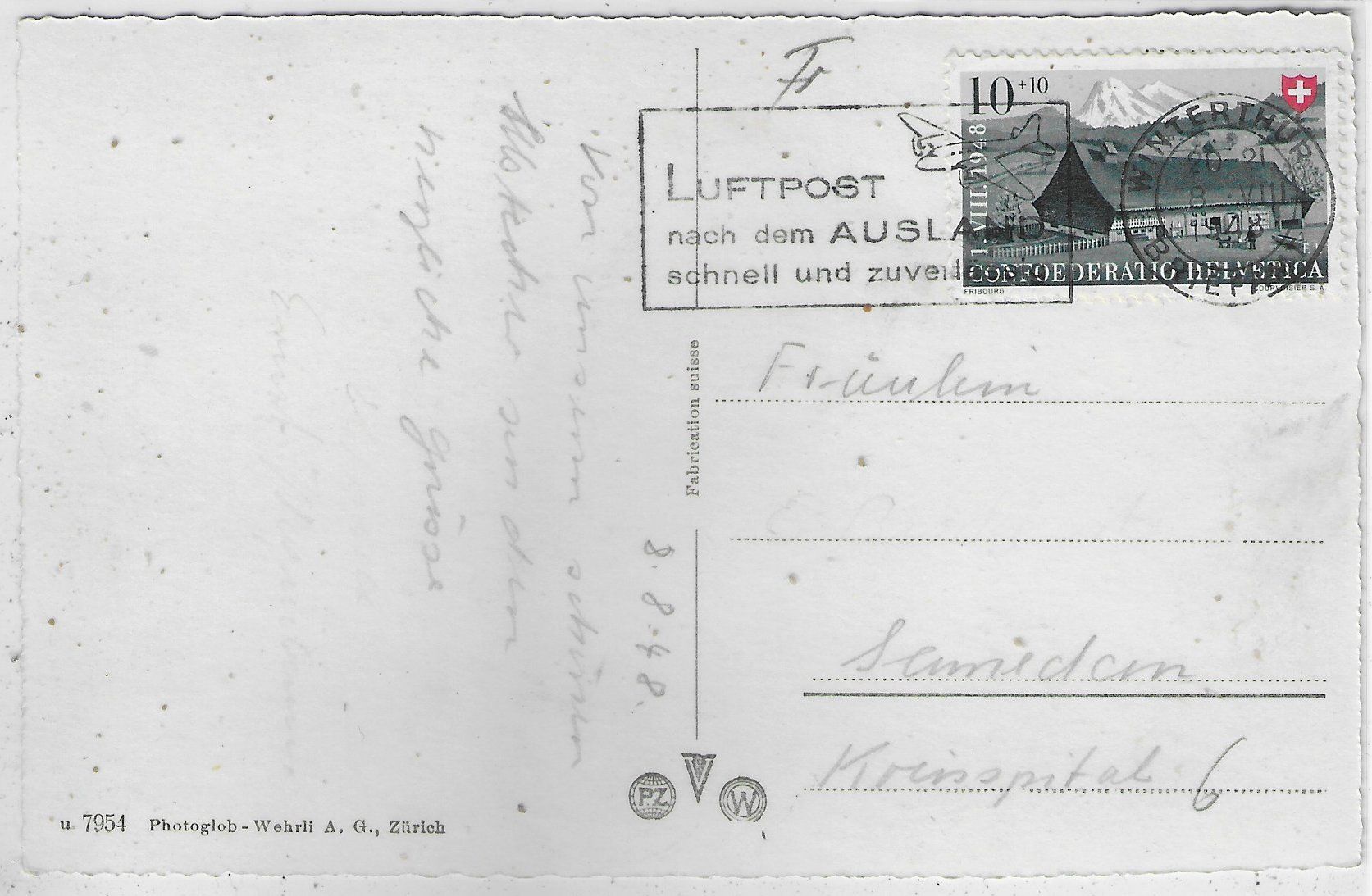 Cartoline postali: Am Walensee – Usato da Ettingen venduto da Kartenplanet 1