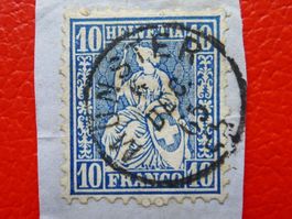 Nr.31 mit Fingerhutstempel von MÜNSTER (LU) 6.DEZ.1865