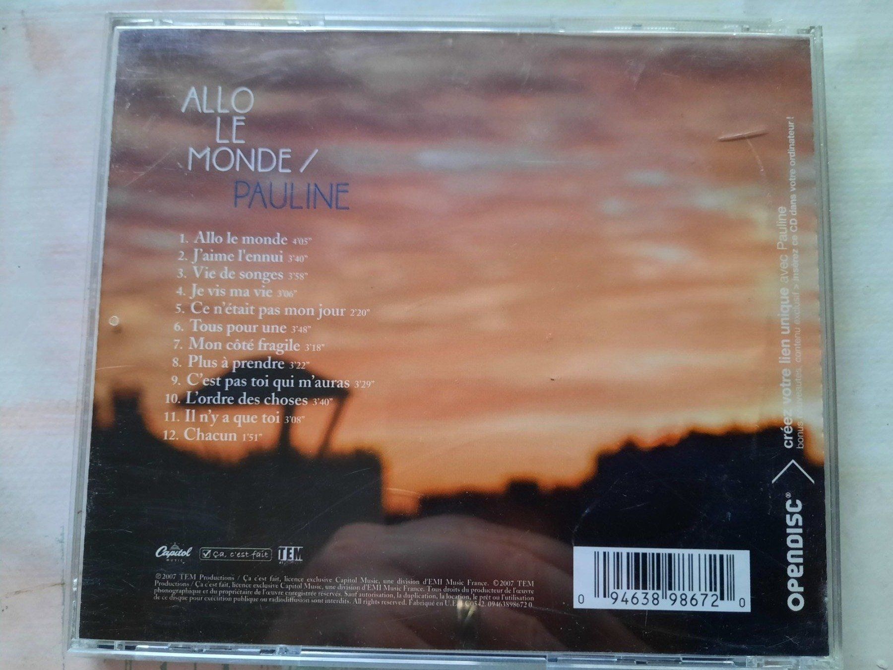 CDs: CD Pauline - Allo Le monde – D'occasion à Pully par bro_n52j 1