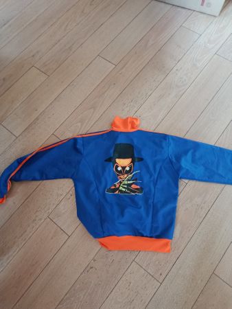 Felpa Space Trip blu-arancio Taglia 2 (Medium)