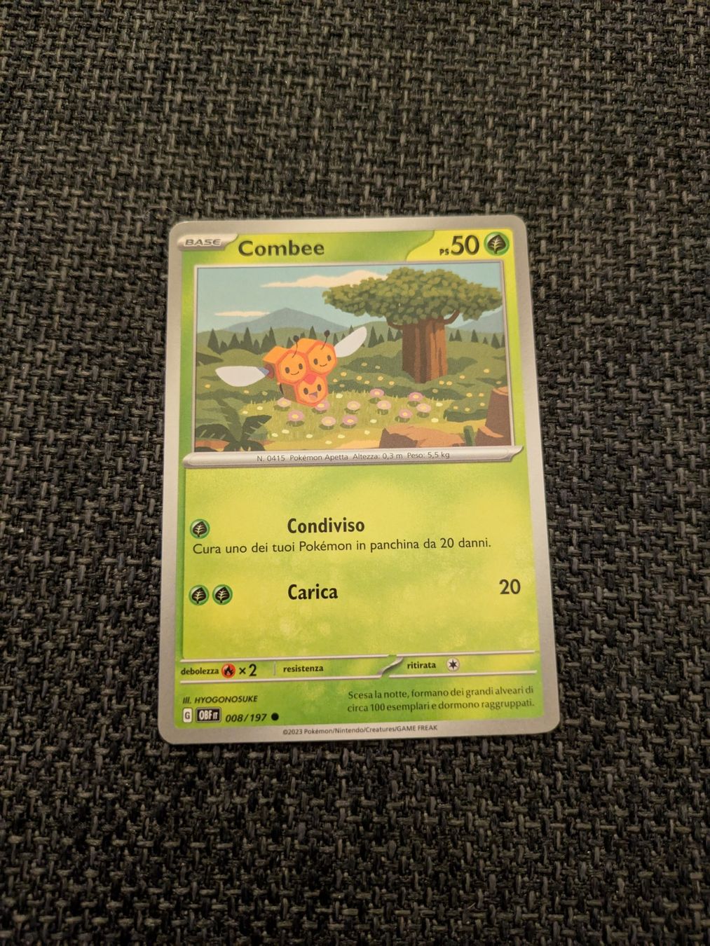 Pokémon Carte collezionabili: COMBEE, OBSIDIAN FLAMES, OBF8, COM, 2023, ITA, NM/MT – Usato da Losone venduto da AlpineLayer