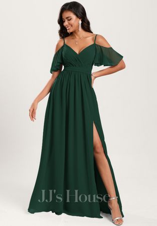 Abendkleid dunkelgrün Grösse 34