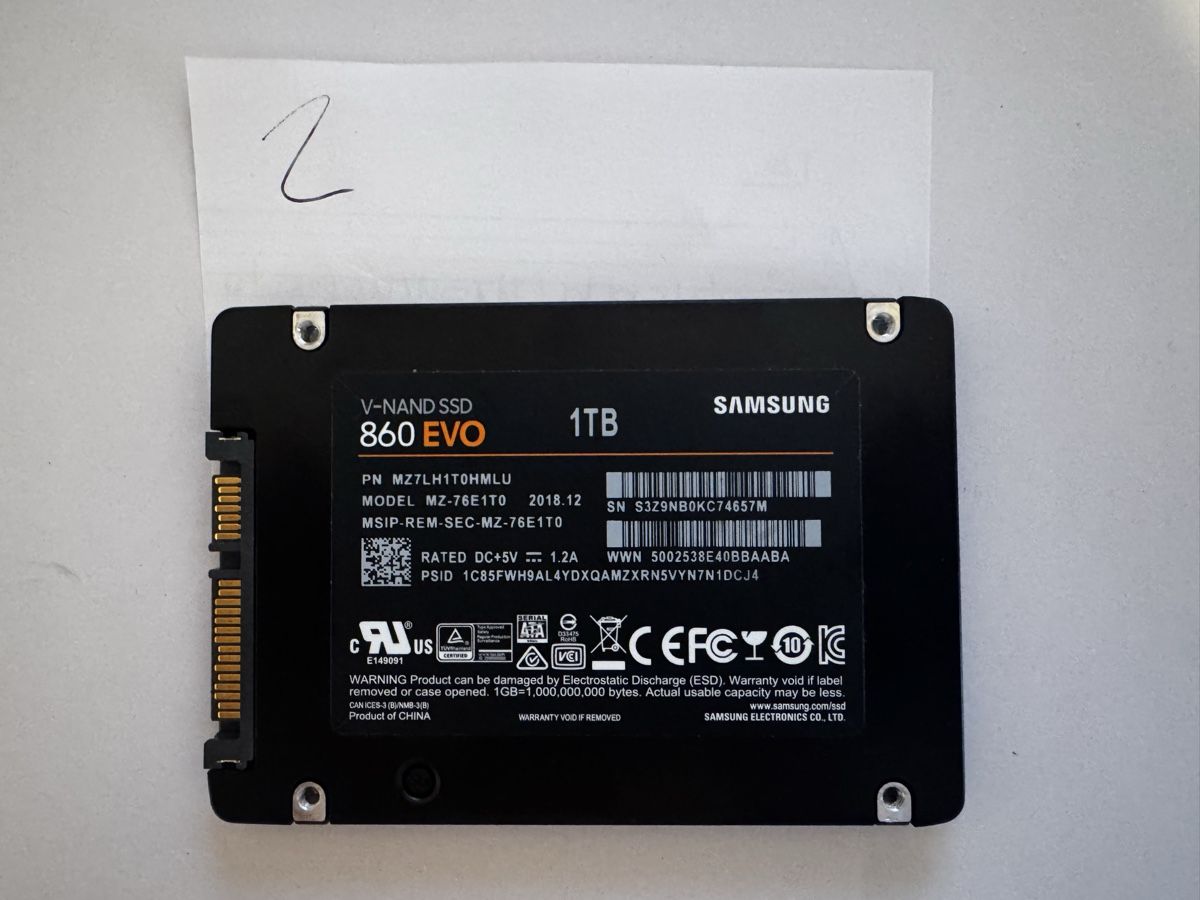 Samsung Harddisks: Samsung SSD 860 EVO 1TB [2] – Neu (gemäss Beschreibung) aus Reinach BL von leo_d9bs 1