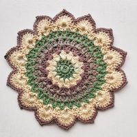 Mandala Gehäkelt 1.Stück Baumwolle 21cm