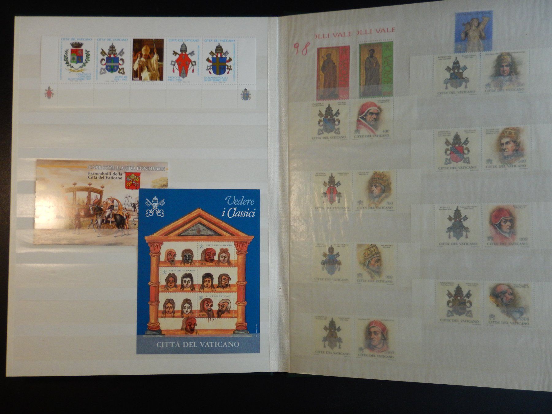 Tutti i francobolli: Vatikan Sammlung 1987-1998 ** – Usato da Zürich venduto da Muehlekauf 7