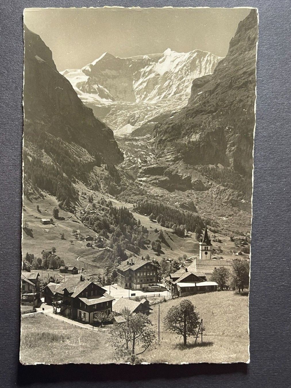 Ansichtskarten: Grindelwald - Hotel Gletschergarten – Gebraucht aus Steg VS von _vinci_