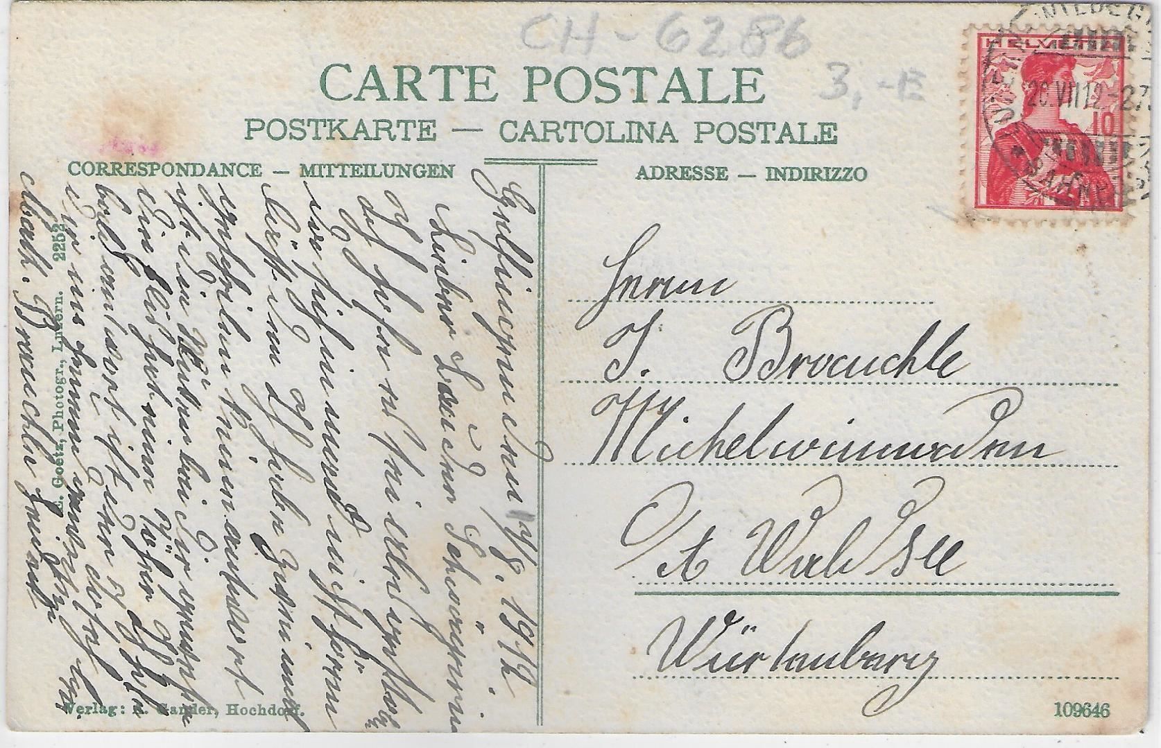 Cartoline postali: Töchterpensionat u. Lehrerseminar – Usato da Ettingen venduto da Kartenplanet 1