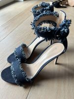 Gianvito Rossi Sandalen Dunkelbau (Jeans) Gr. 40.5