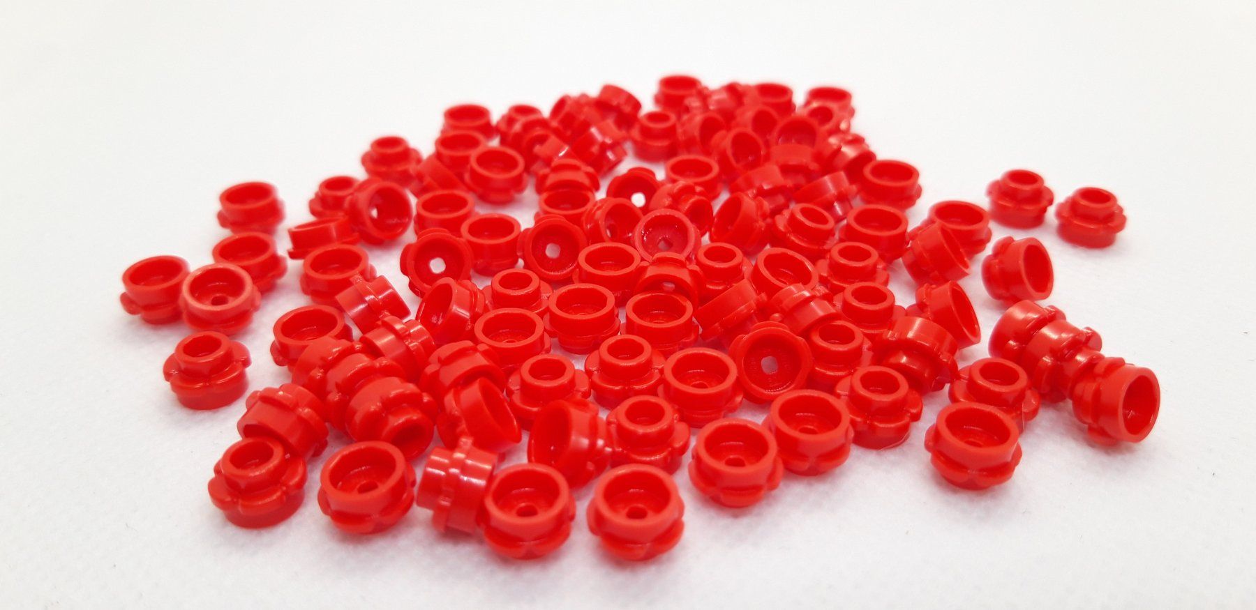 Lego Giocattoli: Lego 100 Stk. Flower 1x1 - Rot – Nuovo (secondo la descrizione) da Inwil venduto da Dokyiioto 1