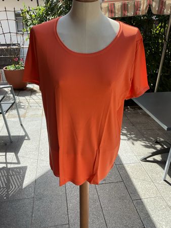 Con mani  Damen Tshirt 100% Seide Kurzarm XL