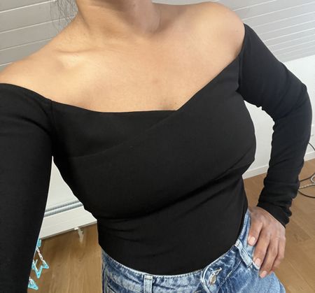 Zara Top schwarz 32
