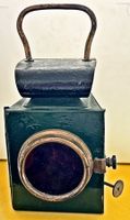 Alte Laterne eine alten Dampflock, aus Eisenbahnerfamilie