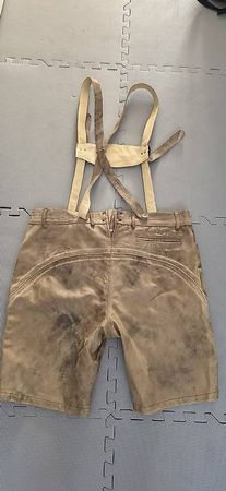 Herren Lederhose Oktoberfest Gr. 56 aus 100 % Büffelleder