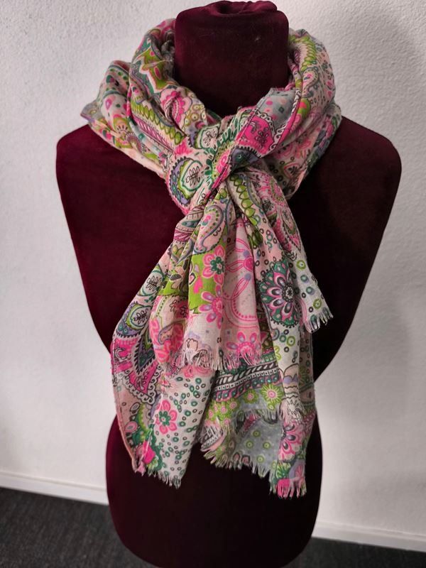 Foulards, Tücher & Schals: Schal rosa bunt – Gebraucht aus Rüti ZH von Restwert_Rueti_ZH 2