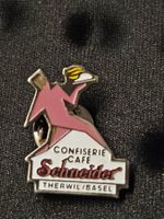 Ansteck-Pin, Confiserie-Cafe Schneider, Therwil