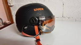 Uvex Kinderskihelm mit Visier 52-54