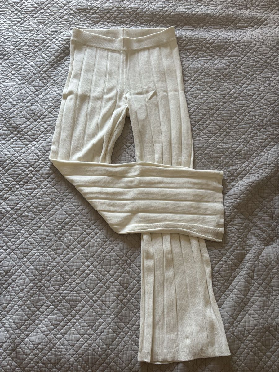 H&M Hosen: Pantalon en maille blanc – Gebraucht aus Lausanne von shabnam.t