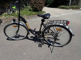 Damen-Fahrrad Neuzer City Lion Schwarz