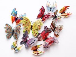 12 MAGNET SCHMETTERLINGE 3D MULTI - DEKO -KÜHLSCHRANK MAGNET