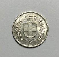 5 Franken 1967 Münze CHF guter Zustand