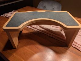 Fusshocker Holz mit Antirutschoberfläche