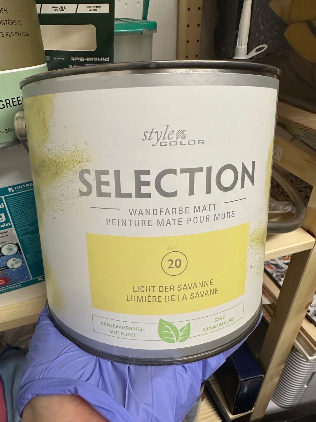 Colori: Wandfarbe Hellgelb 2.5 l – Nuovo e nell'imballaggio originale da Stallikon venduto da zso_26n7