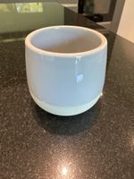 Schlichte Vase, Keramik, blau - Frühlingsdeko für Zuhaus