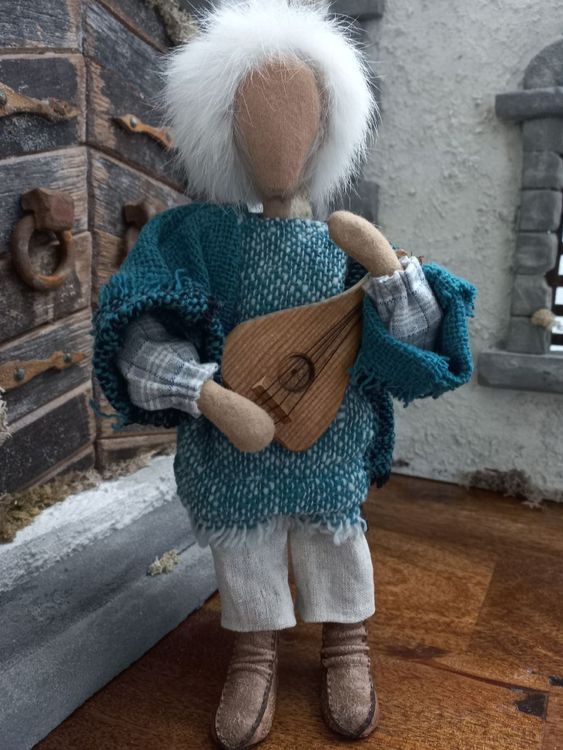 Krippenfigur Hirte – Handbemaltes Sammlerstück Aus Spanien (18 Cm)