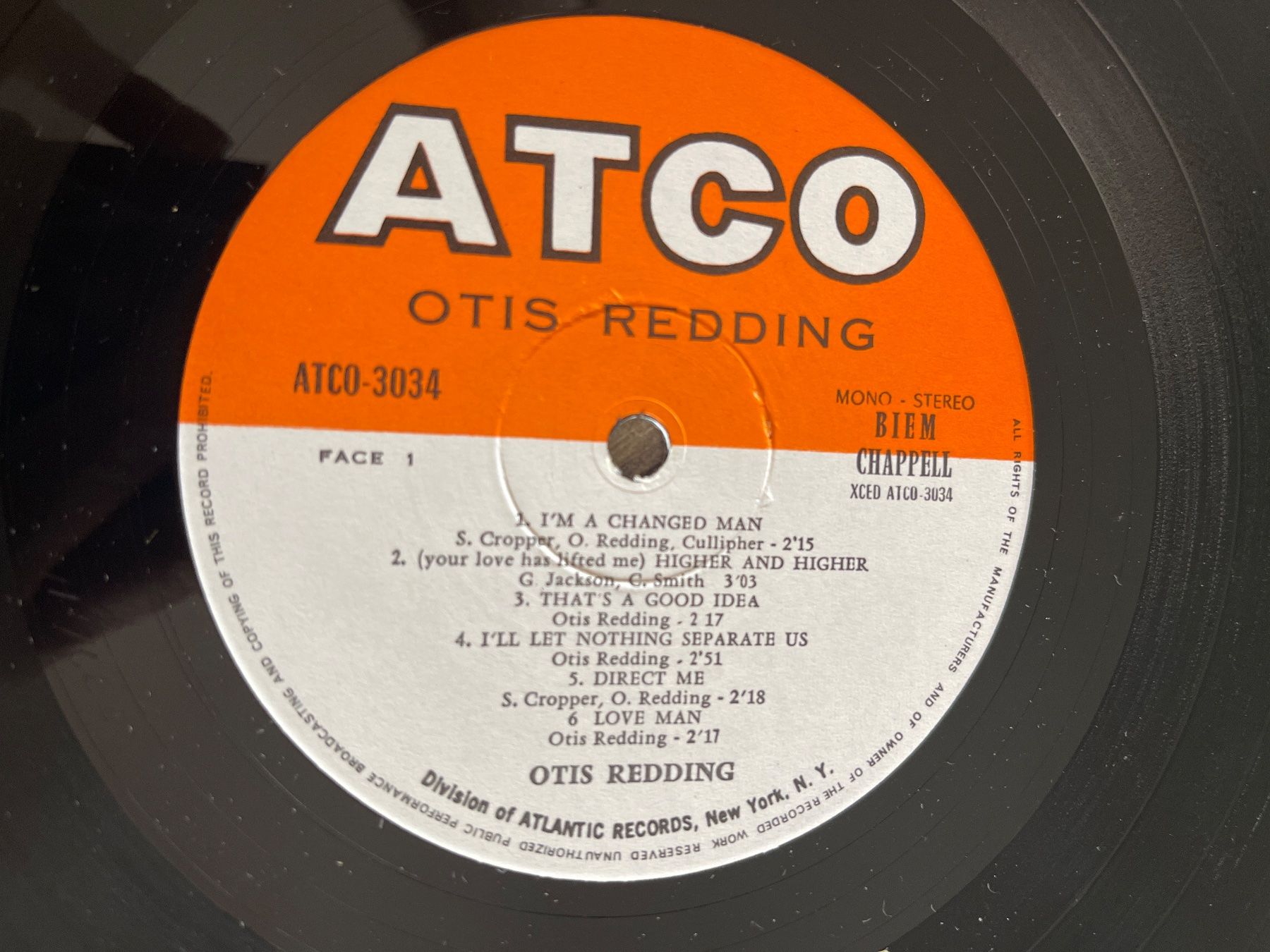 Dischi in vinile: S114/Otis Redding - Love Man – Usato da Frutigen venduto da Philippe_jsp 2
