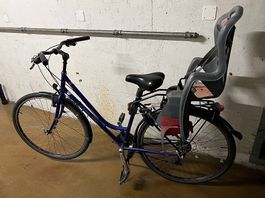 Damen Velo mit Kindersitz