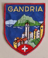 17/ Gandria Stoff Wappen Badge Aufnäher St.Gallen Stickerei