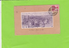 Zürich-Münster und Alpen--1910 versendet