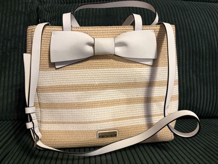 Handtasche Kate Spade beige gestreift